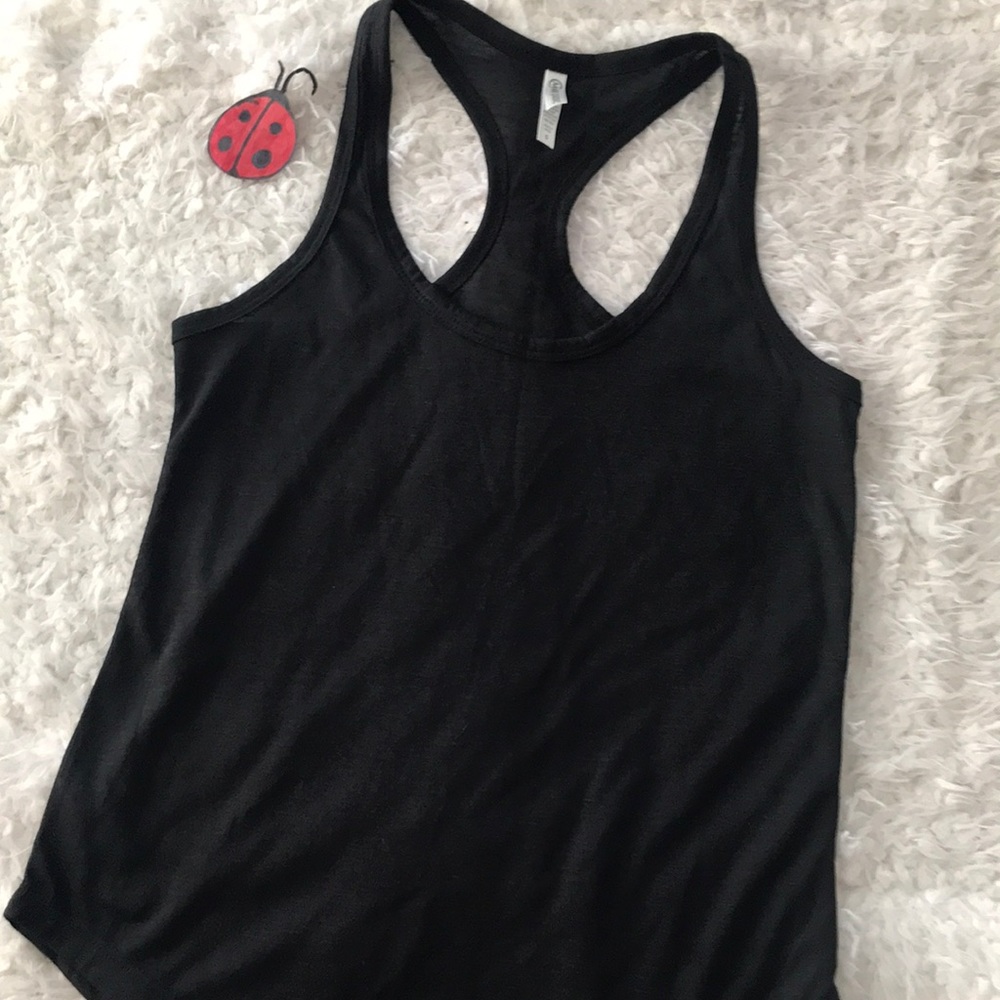 Black Racerback Muscle shirt top